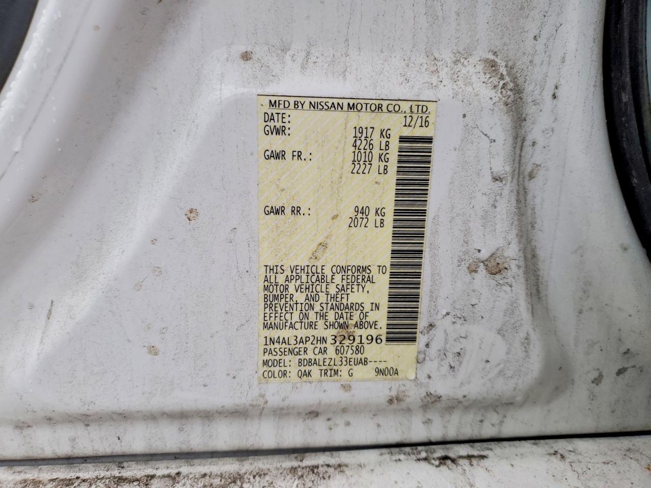 NISSAN ALTIMA