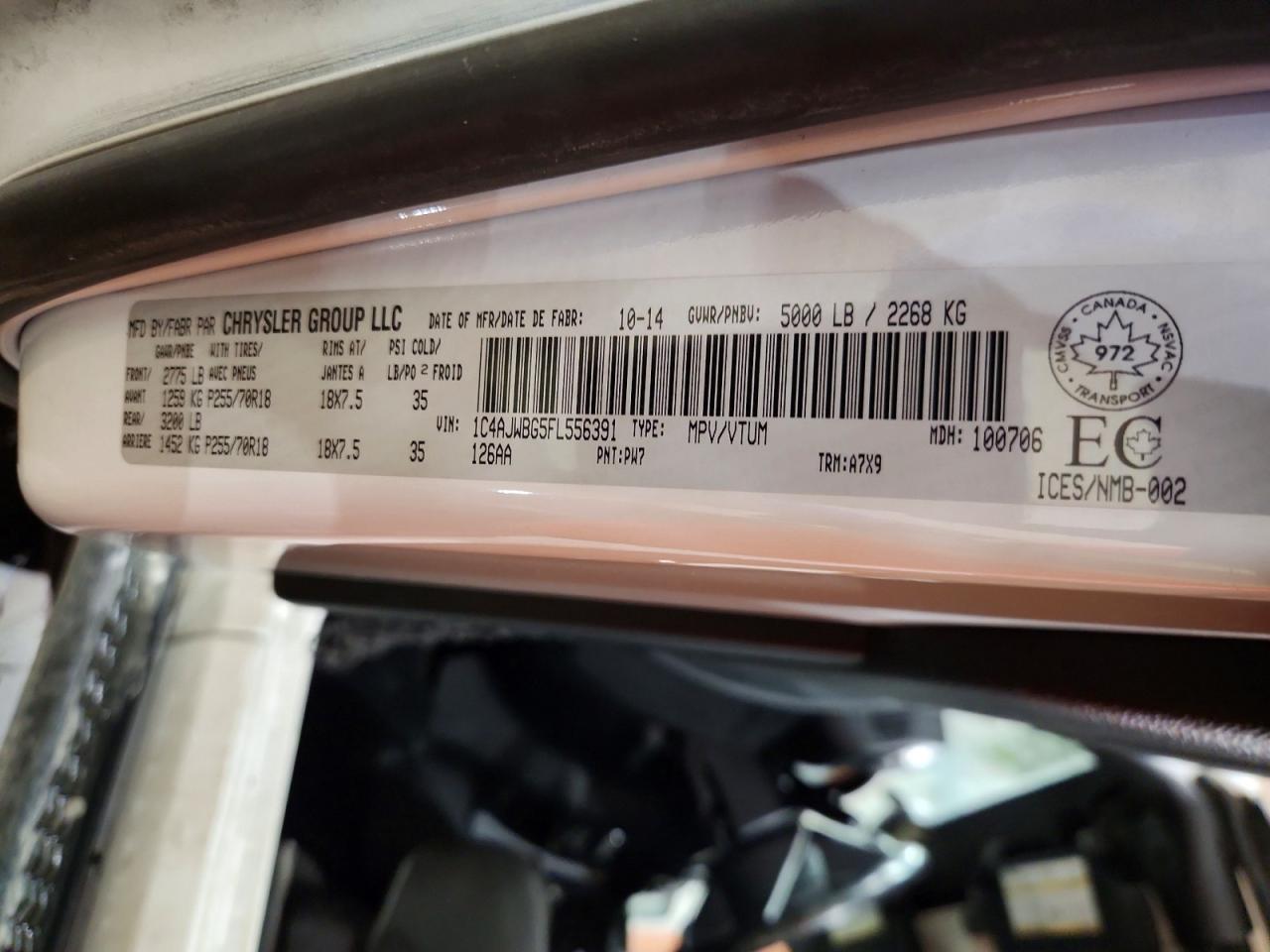 2015 JEEP WRANGLER — фото 13