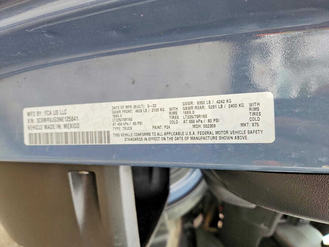 RAM PROMASTER 3500