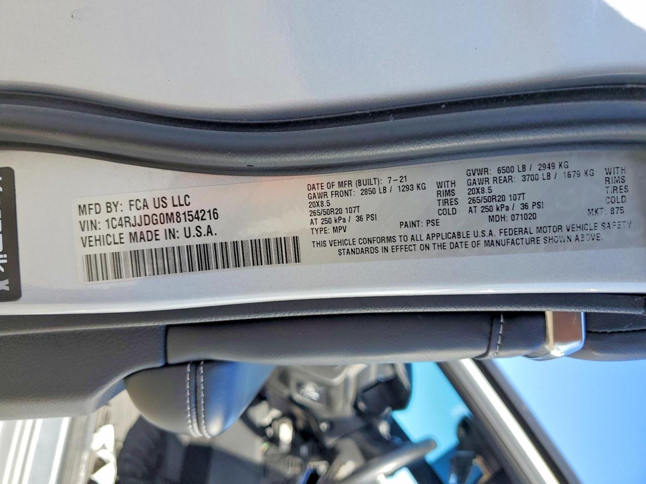 2021 JEEP GRAND CHEROKEE — фото 13