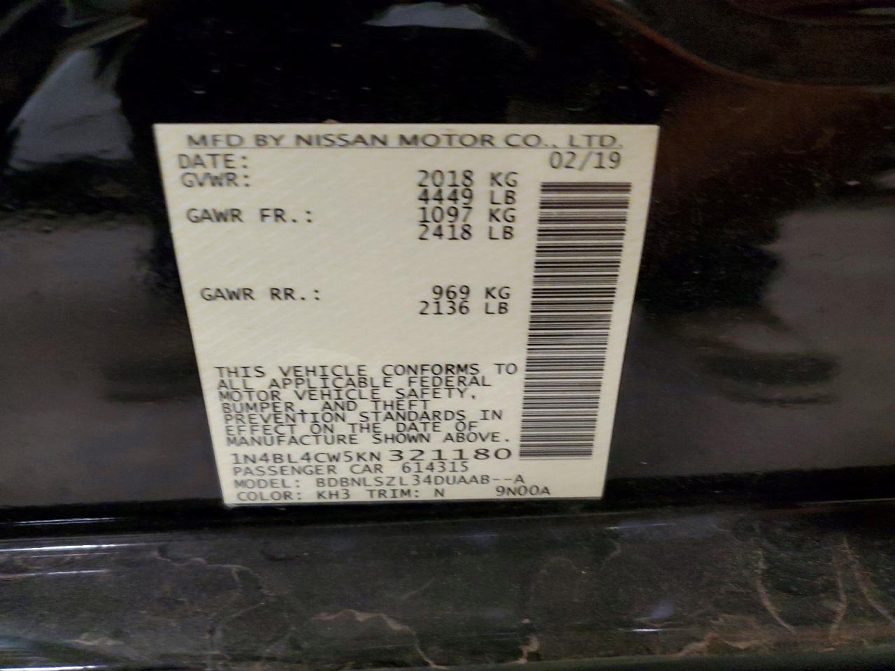 NISSAN ALTIMA