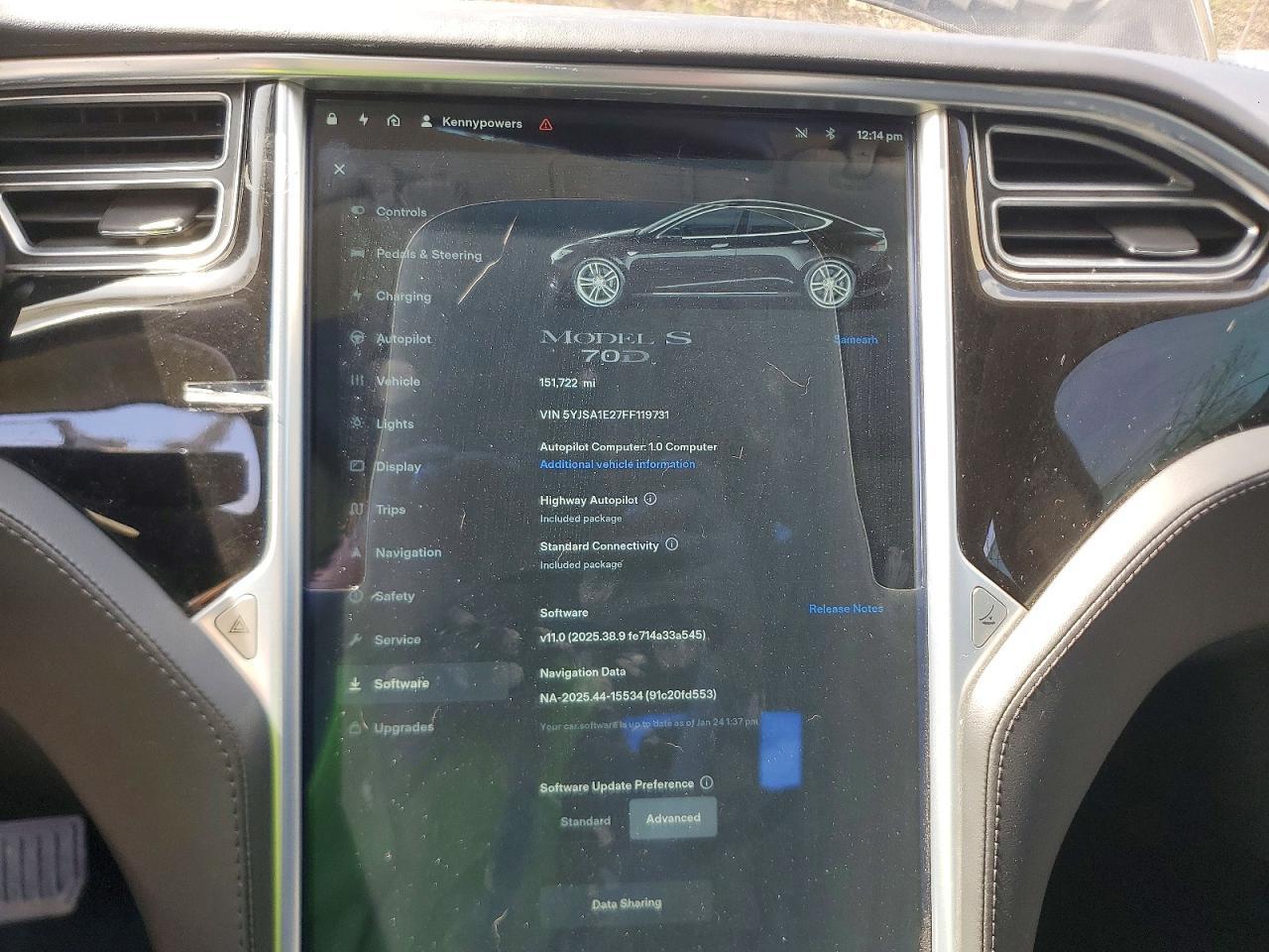 2015 TESLA MODEL S — фото 9