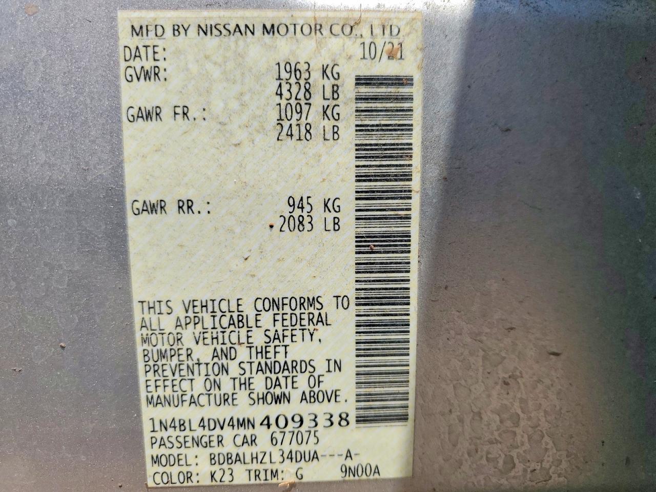 NISSAN ALTIMA