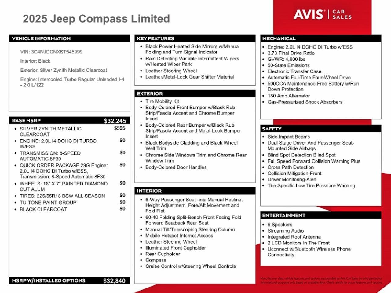 2025 JEEP COMPASS — фото 13