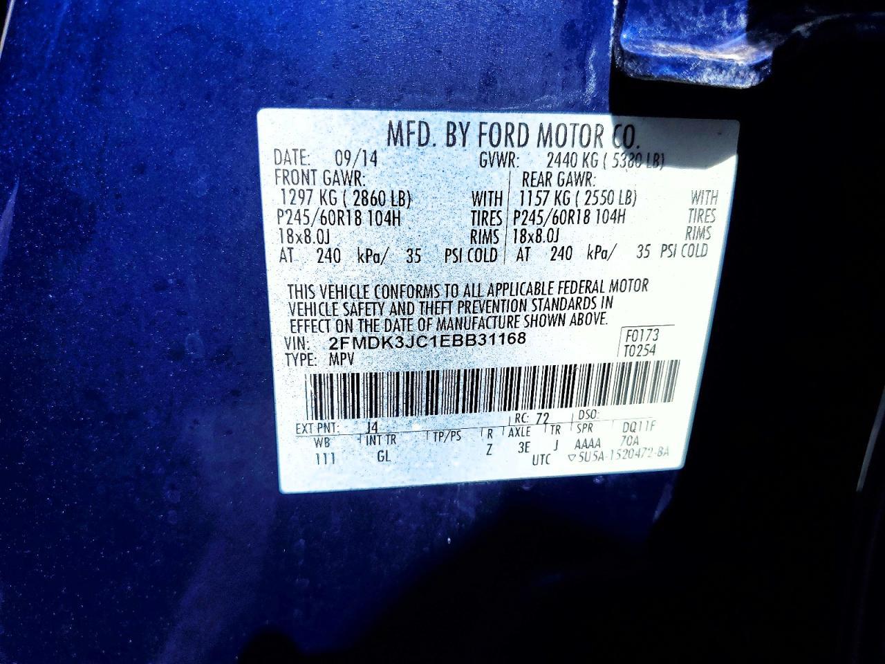 2014 FORD EDGE — фото 13
