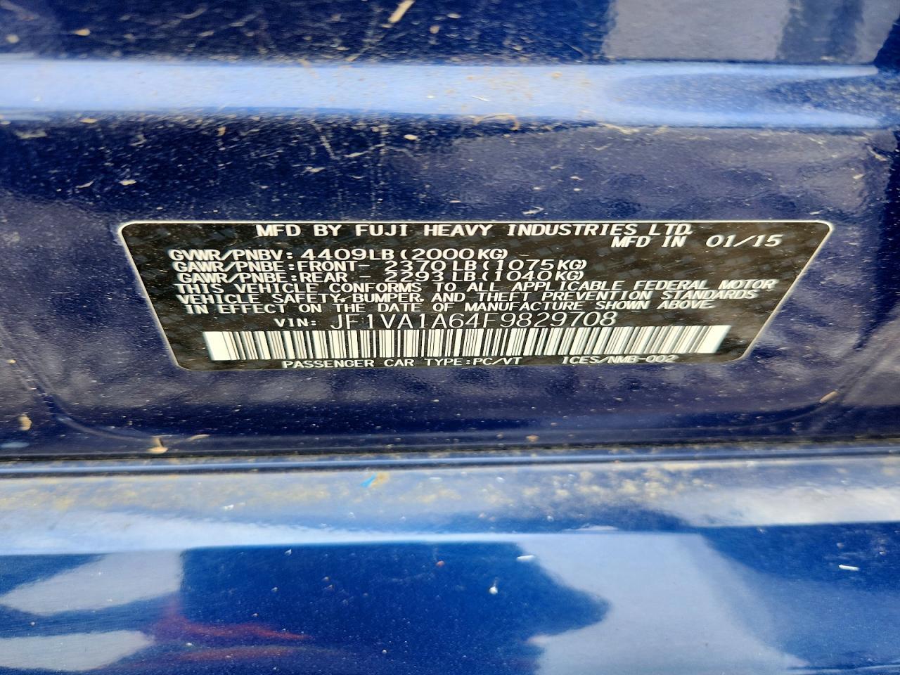 SUBARU WRX