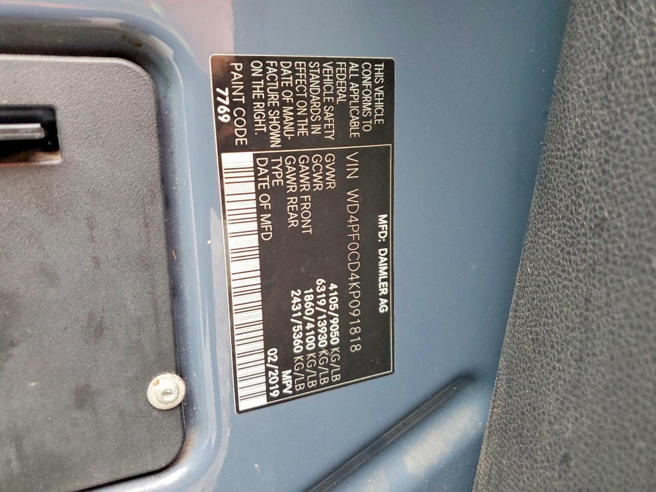 2019 MERCEDES-BENZ SPRINTER — фото 13
