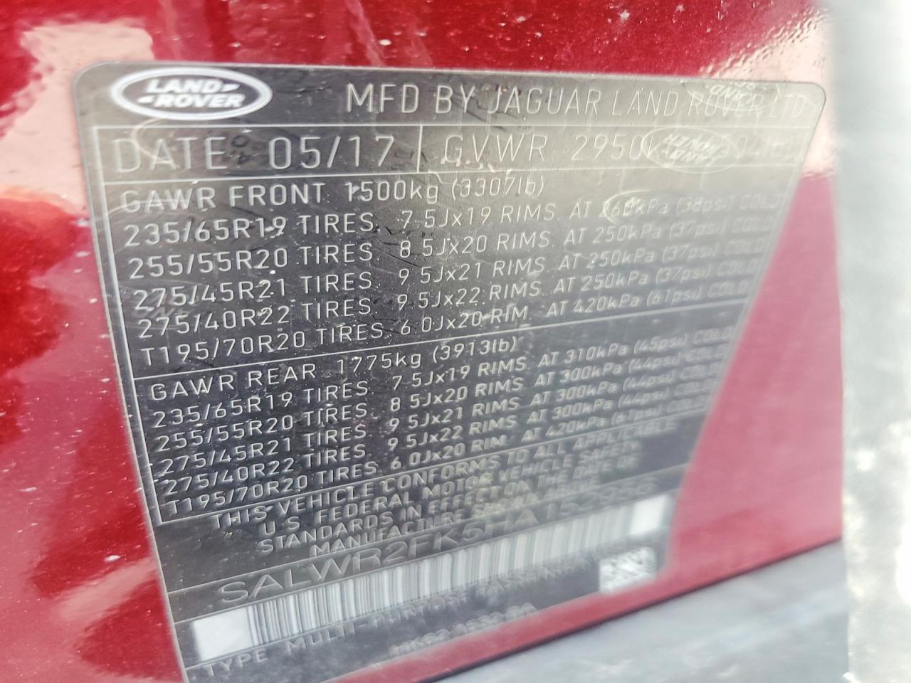 LAND ROVER RANGE ROVER SPORT