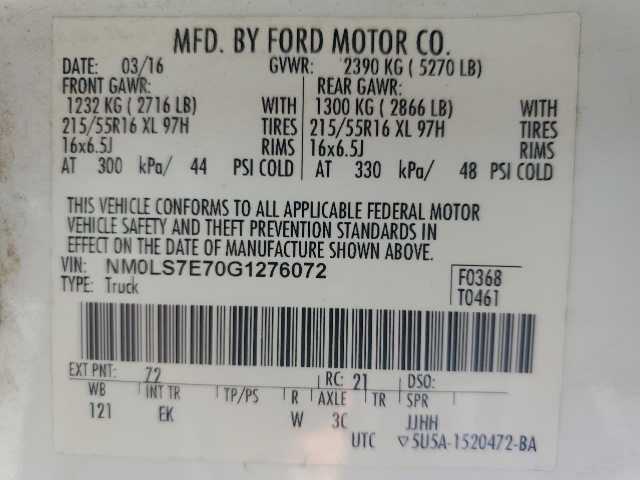 FORD TRANSIT CONNECT