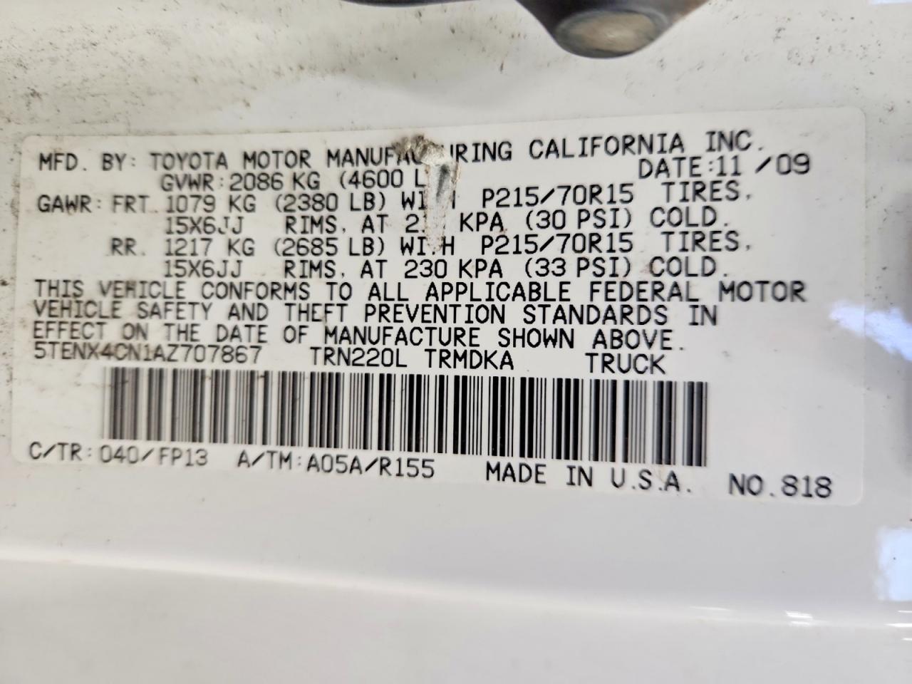 TOYOTA TACOMA