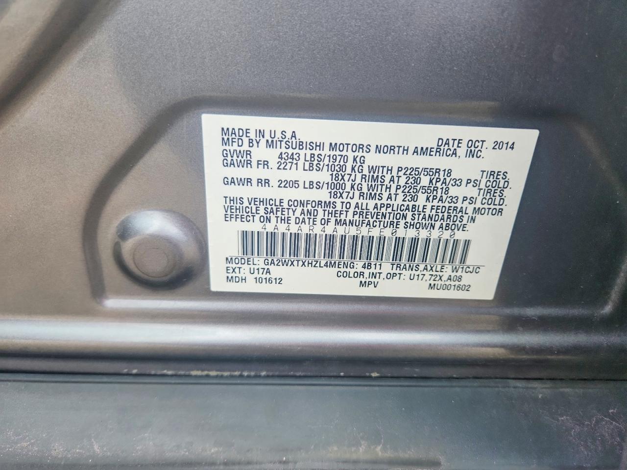MITSUBISHI OUTLANDER SPORT