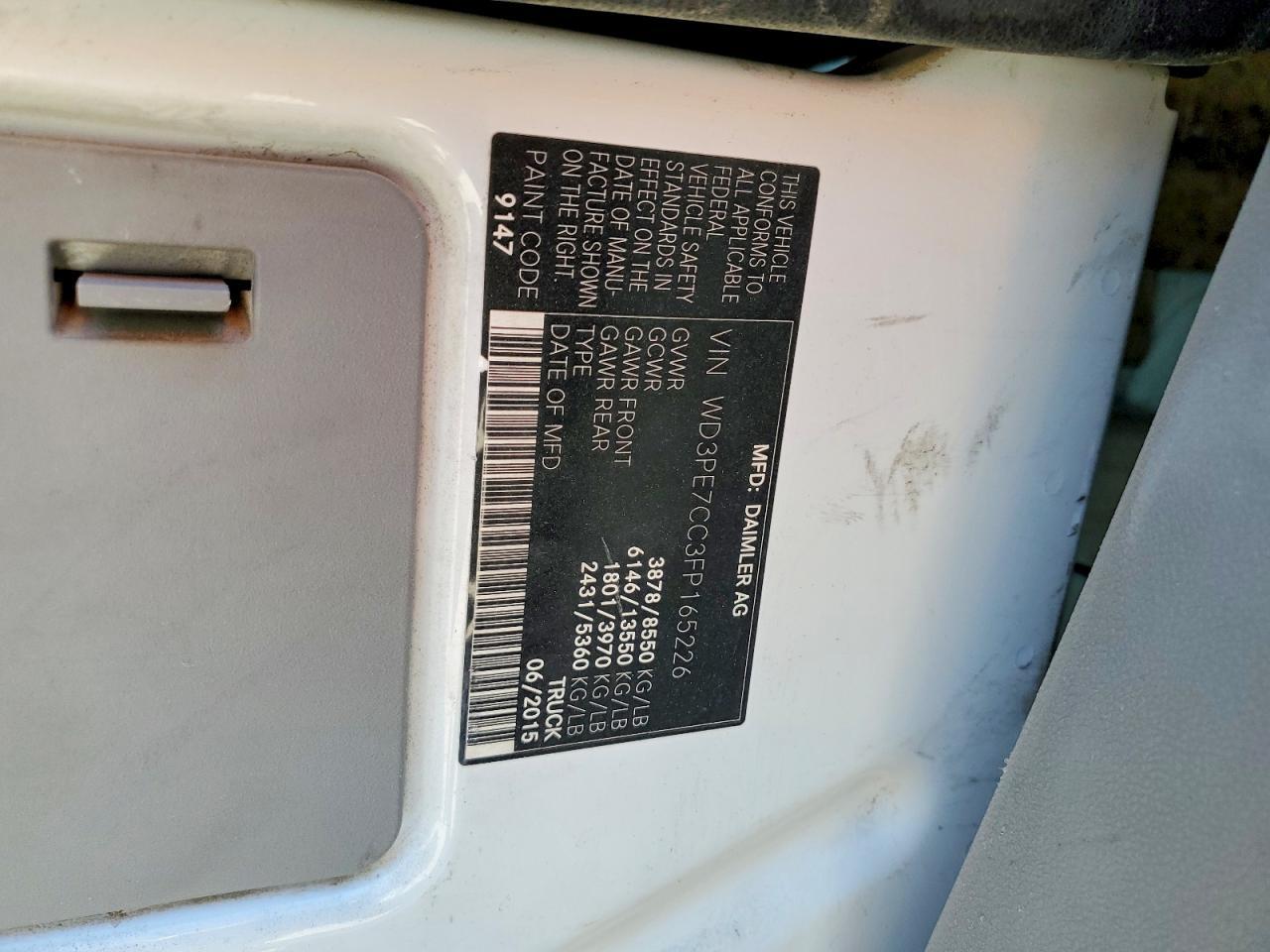 2015 MERCEDES-BENZ SPRINTER — фото 13