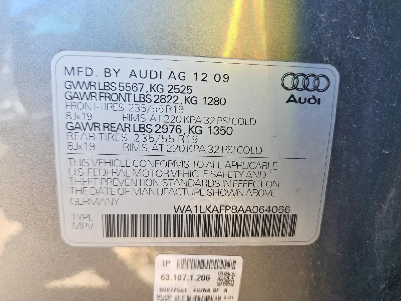 2010 AUDI Q5 — фото 12