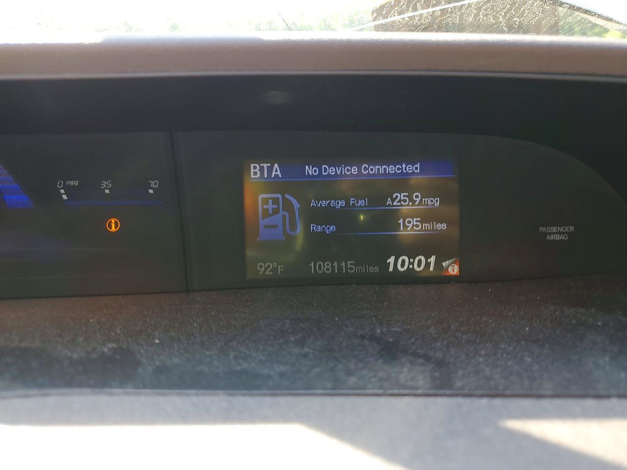 2012 HONDA CIVIC — фото 9