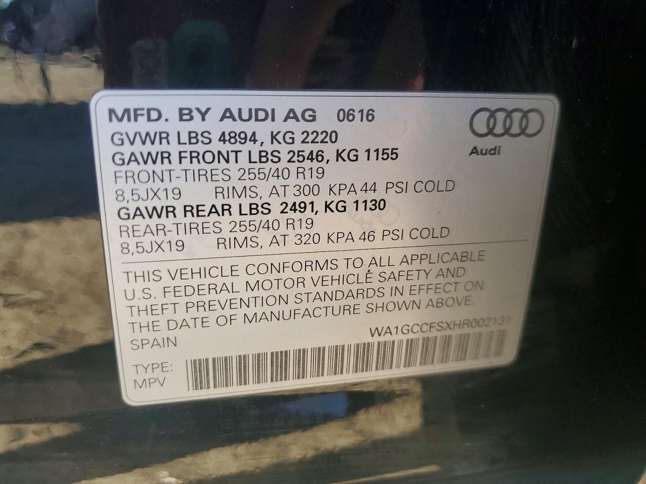 2017 AUDI Q3 — фото 13