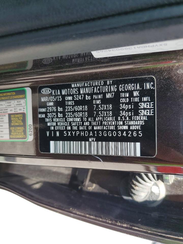 2016 KIA SORENTO — фото 13
