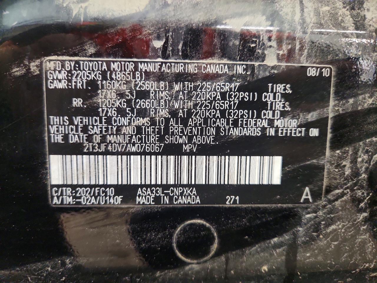 2010 TOYOTA RAV4 — фото 13