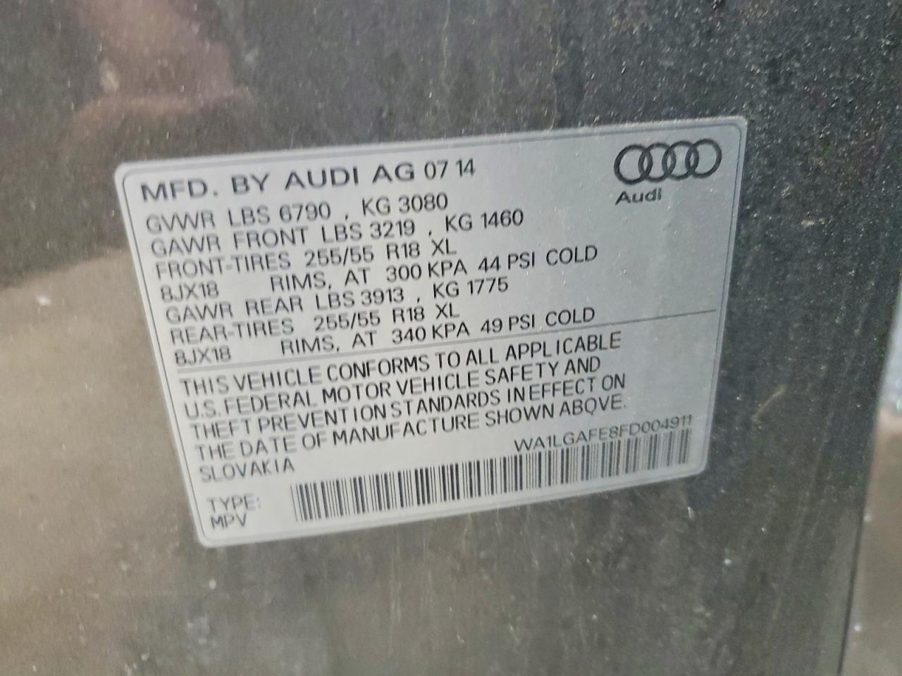 2015 AUDI Q7 — фото 13