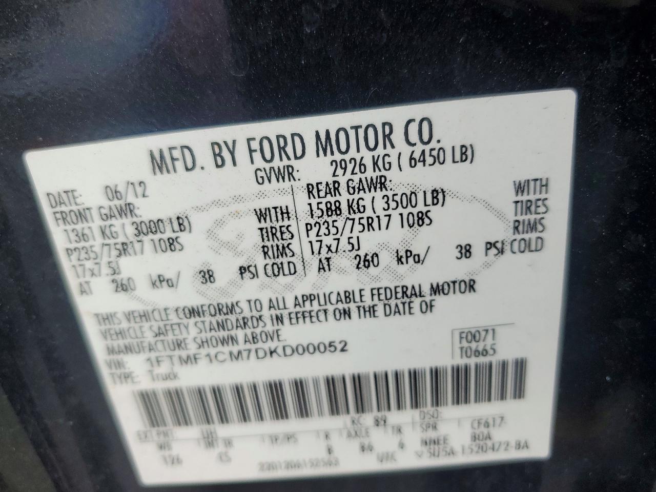 2013 FORD F-150 — фото 12