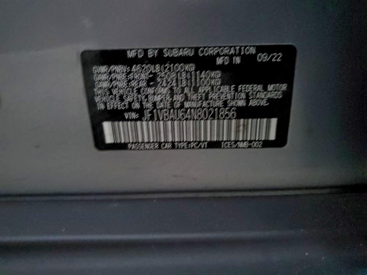 SUBARU WRX