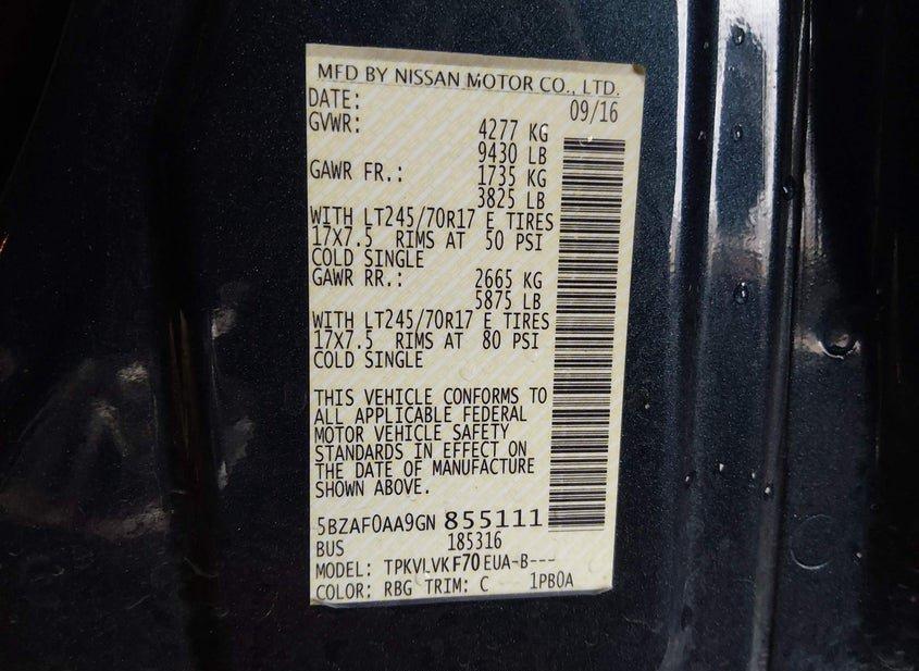 Nissan Nv Passenger Nv3500 Hd