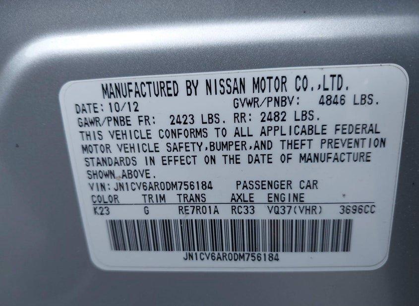 Infiniti G37X